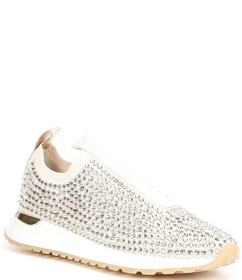 michael kors slip on logo|michael kors stretch knit sneakers.